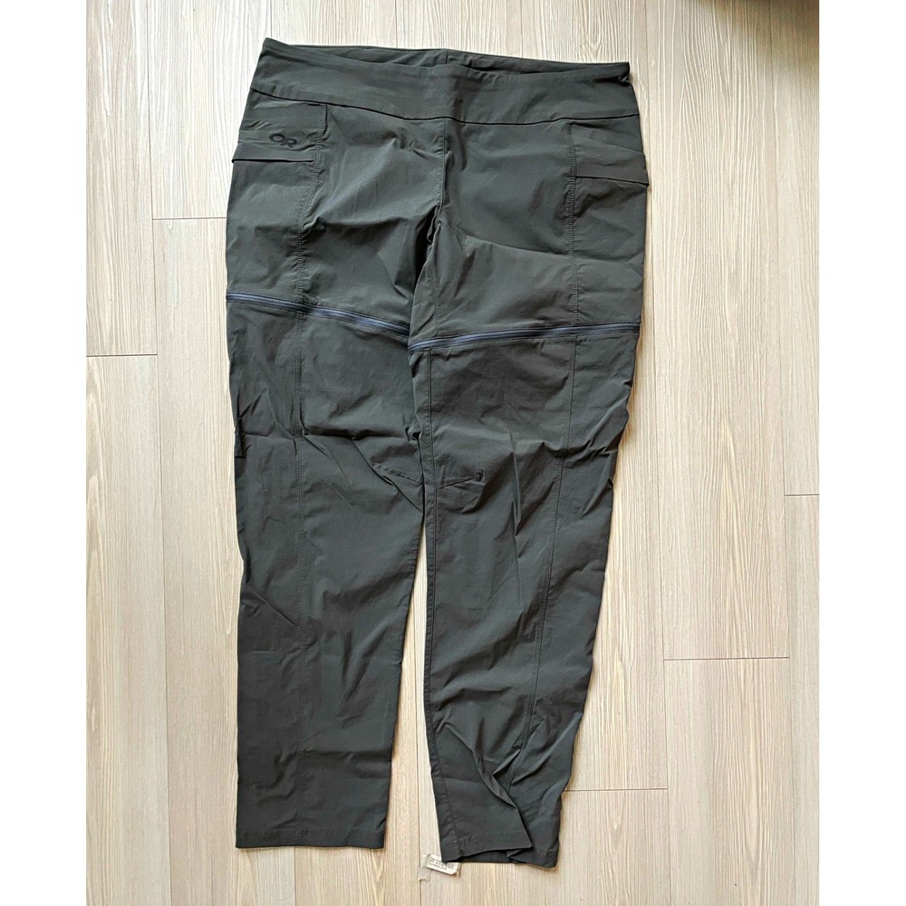 Outdoor Research Equinox Women's Gray Convertible Hiking Pants Sz 12 Gorpcore